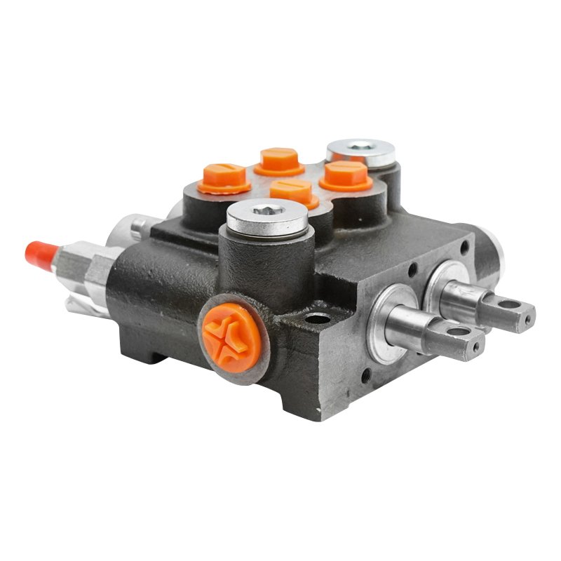 Distribuitor hidraulic cu 2 manete, lungime cablu 2.5m presiune 250 bar debit 40L/min Breckner Germany
